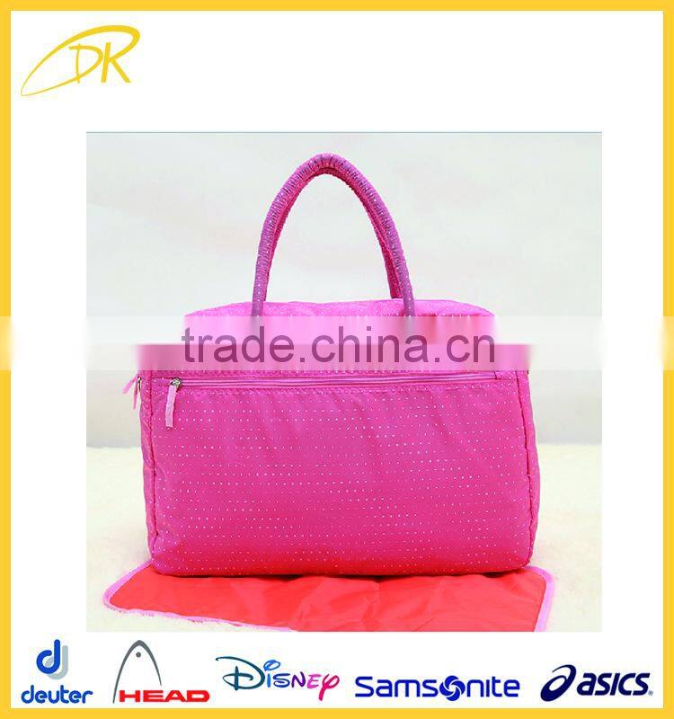 2016 China factory travel mommy baby carry bag, custom fashion diper bag
