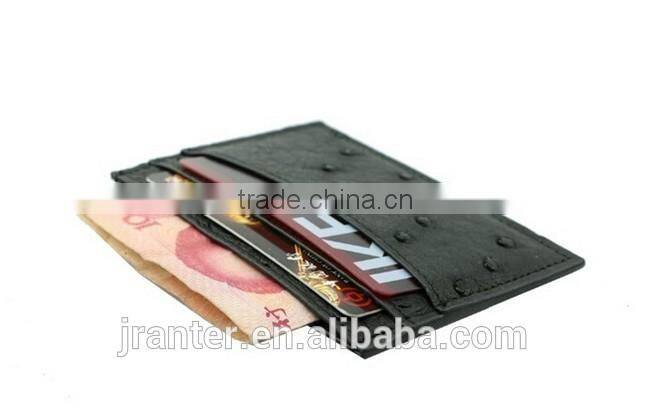 Latest design ostrich leather business card holder or name card holder