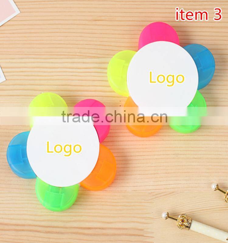 Promotional selling best smart fashional colorful pen highlighter 2016