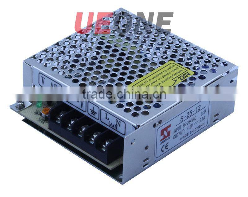 Hot sale 25w 12v 2.1a switching power supply of S-25-12