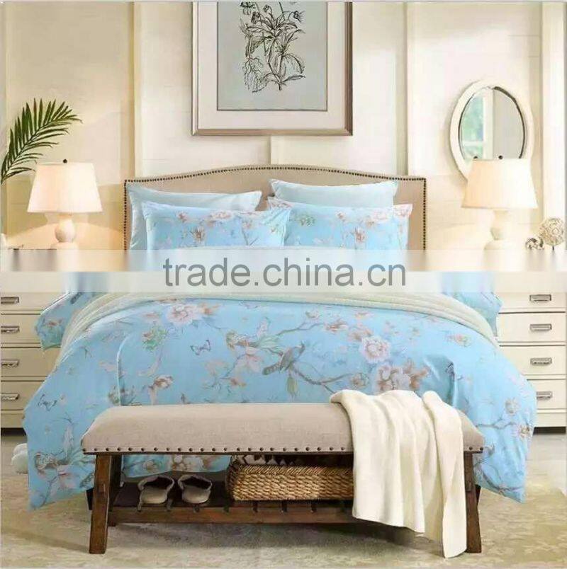100 Polyester Brushed Microfiber Pigment Printed Bedding Set,Microfiber Duvet Cover Set