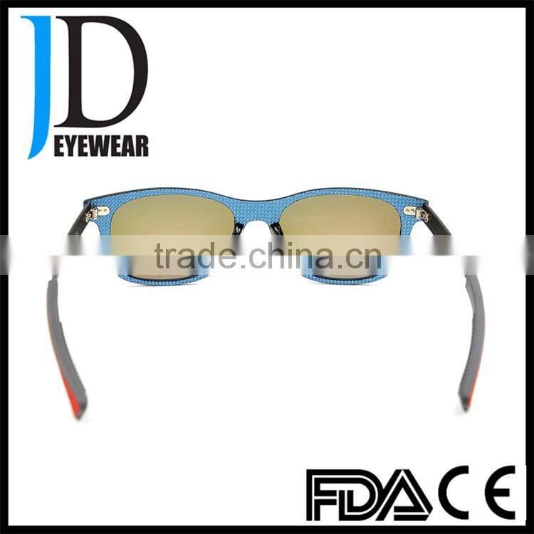 New Design Square Shape 100% Handmade Carbon Fiber Sunglasses with Customized Logo