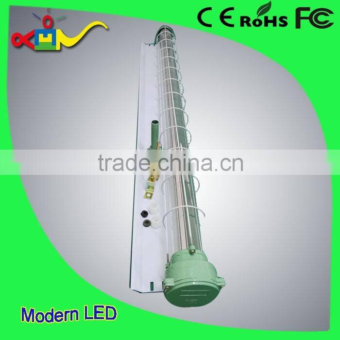 IP66 2x18w explosion proof led lighting 100lm/w led t8 tube light