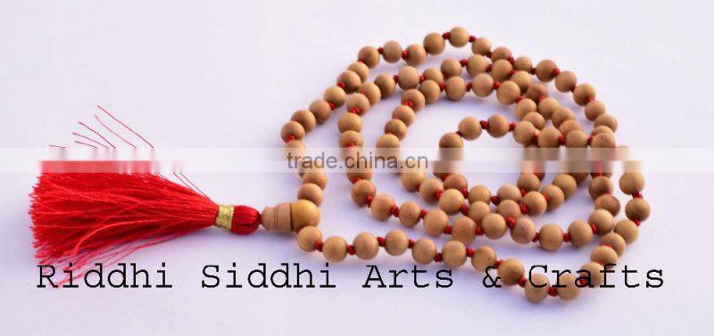 natural buddhist prayer bead loose/loose beads/sandalwood japa mala