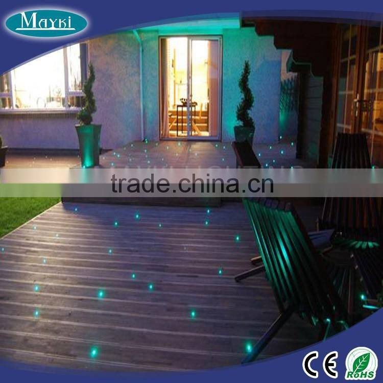 2016 Fashion floor star light kit with end emitting jacket fiber and quality LED light source