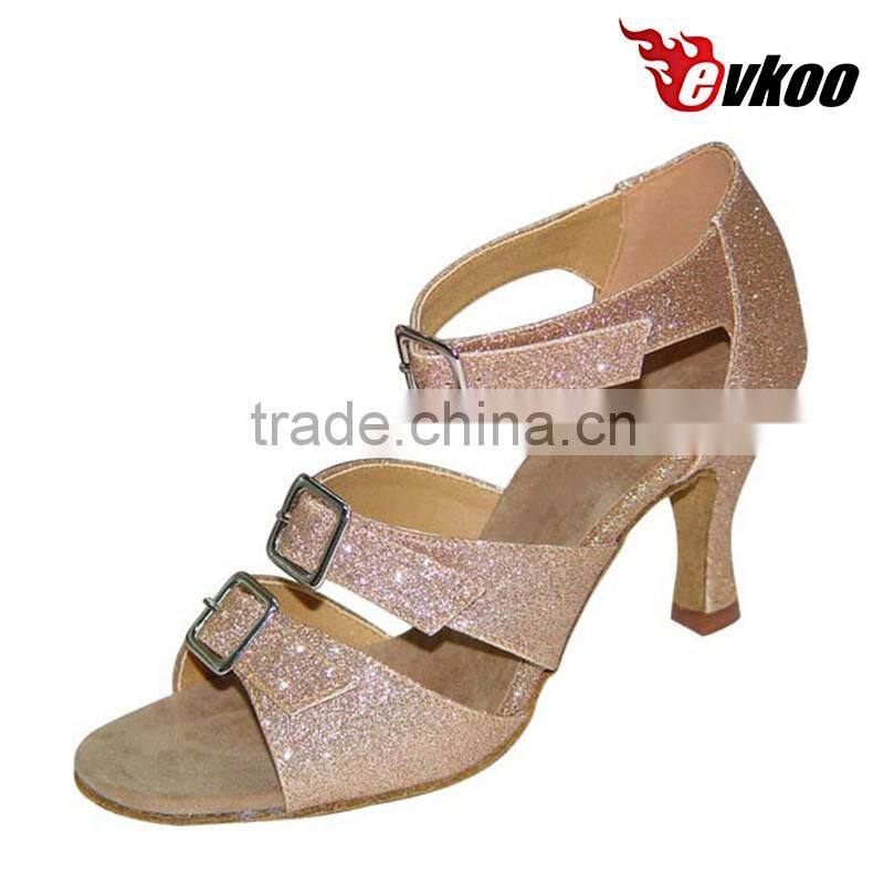Red popular fashion good quality leather sole character dance shoe
