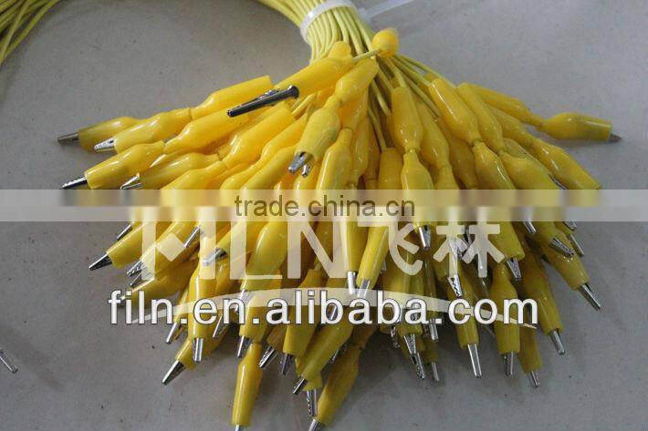 colourful iron battery alligator clip with wire