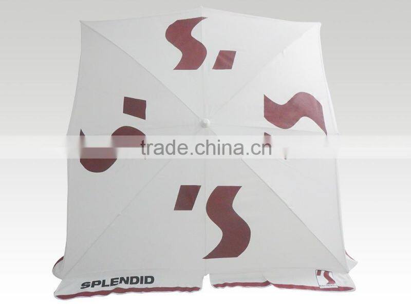 2x2m China Sunshade Polyester square beach umbrella For Beach And Advertising