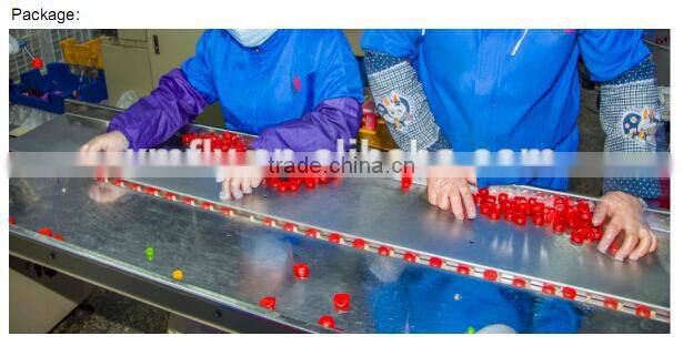 sugar coated long soft jelly candy center filling jam