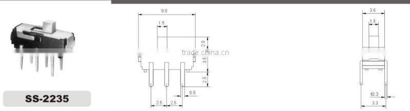 DIP small slide switch SS-2235