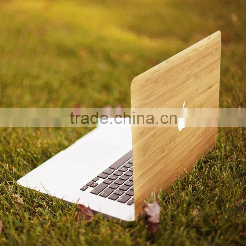 Ultra Slim Light Weight Wooden Hard Case Cover for Macbook Pro, Bamboo Wood Skin for Macbook 11" 12" 13" 15"