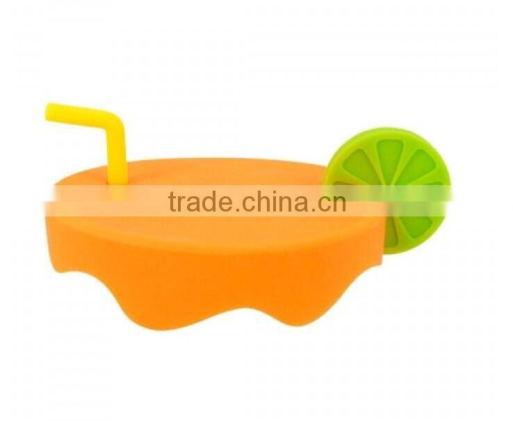 children silicone cup lid with straw & baby silicone sippy cup lids