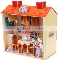 Promotion 3D puzzle shop store toys for girls