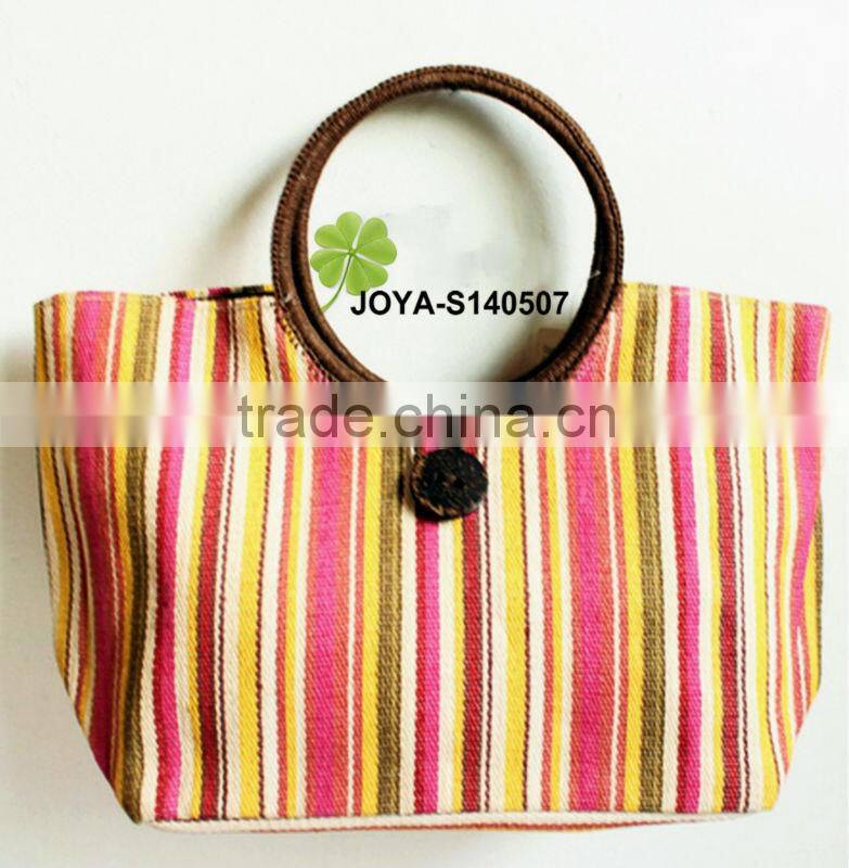 Natural seagrass summer straw handbag Beach straw bag