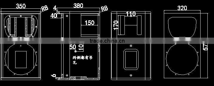 ABS speaker horns for make speaker cabinet 5301