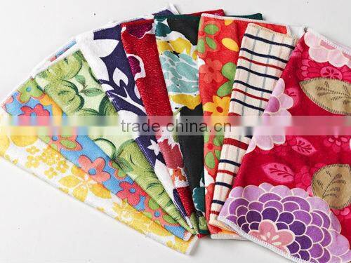 Microfiber Terry Cloth Cleaning Towel Cloth With Printing