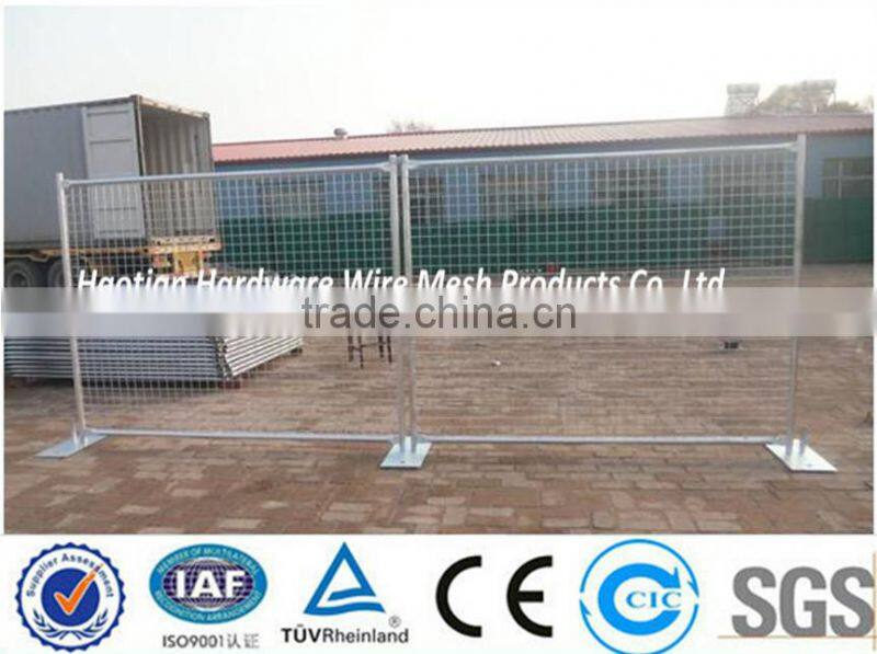 temporary metal fence/hot dipped galvanized welded wire mesh fence with pipe frame