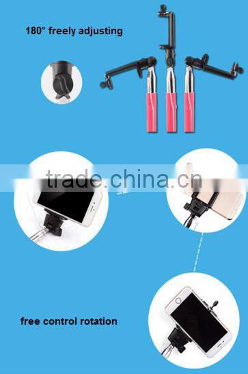 Practical monopod Z07-5 plus, cable take pole selfie stick, monopod selfie stick available in stock