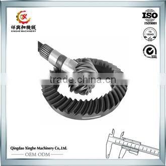 CNC machining center bevel gear spur gear spline shaft with nitriding finish