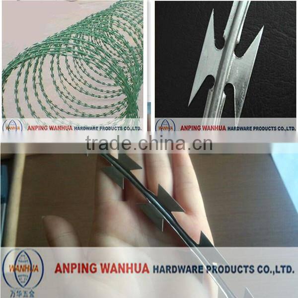 low price 2015 razor barbed wire for fencing of residences ( professional factory)