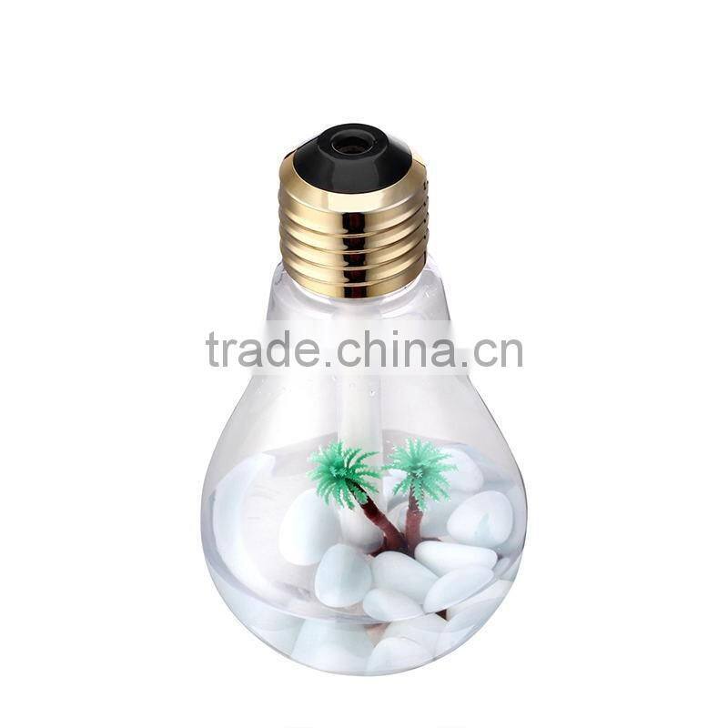 Mini Colorful Changing USB Multifunction Night Light Air Humidifier Desktop 400ML Aromatherapy Air Purifier For Office Home