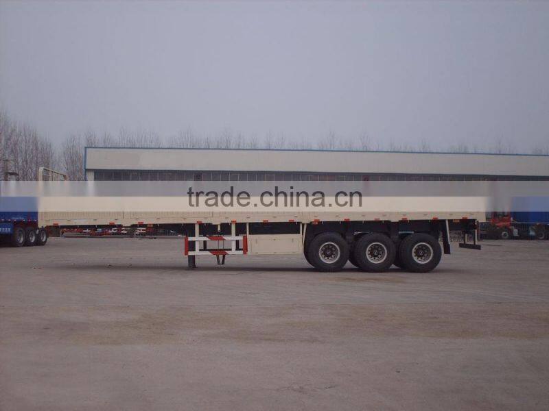 low price 24 tons drop side semi trailer