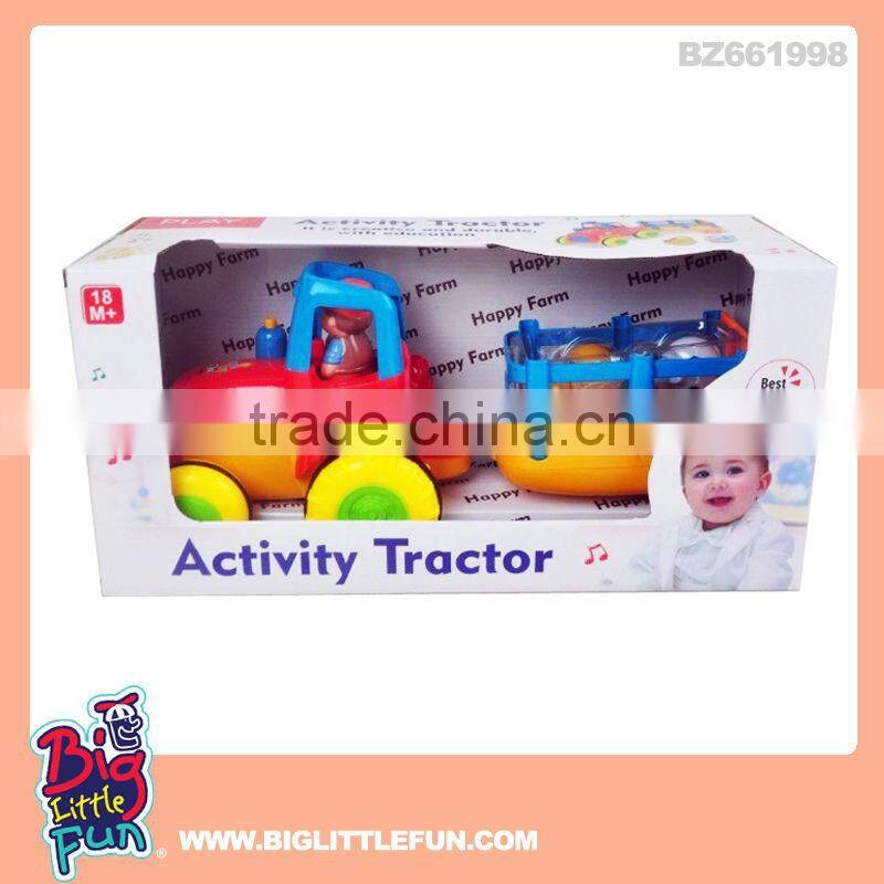 Battery operated toy excavator mini digger kid toys with light and music