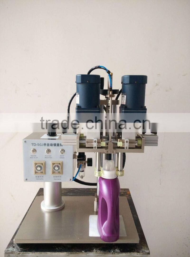Pneumatic Manual Or Semi Automatic Plastic Bottle Capping Machine