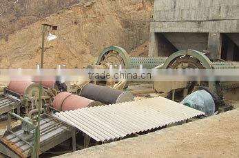 Wet drum magnetic separation machine