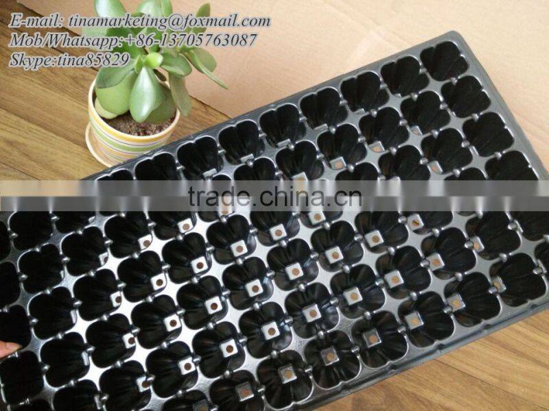Hydroponics Plastic Nursery Seedling Pots, Nursery Seedling Tray for Seed Germination System