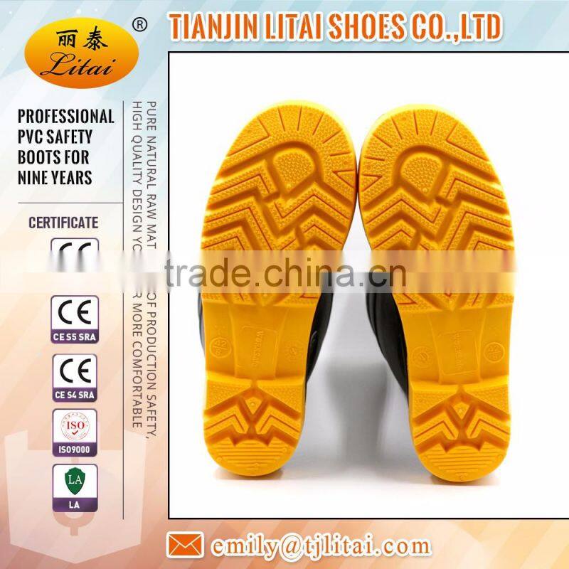 Cheap Steel Toe Safety High Heel PVC Gumboots