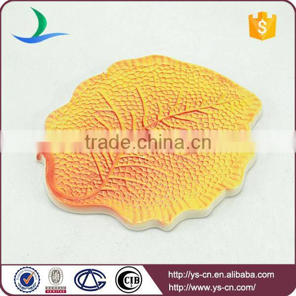 yellow leaf porcelain board with clear vein