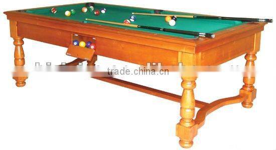 Hand carved classical wooden antique pool table,MOQ:1PCS(B68014)