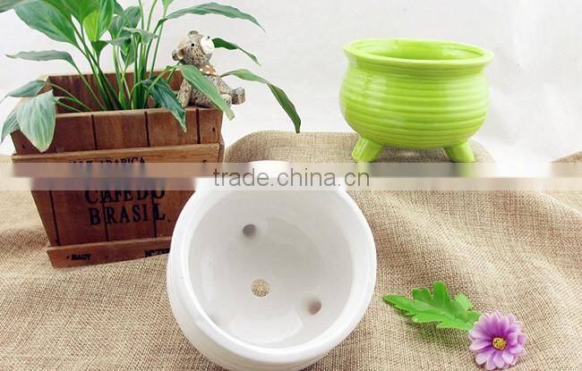 Desktop decor bright color small decorative flower pots