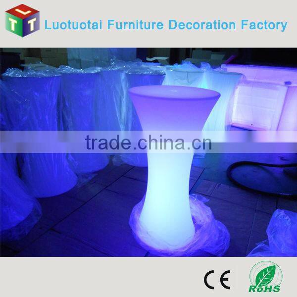 elegant led round cocktail/coffee table /bar furniture