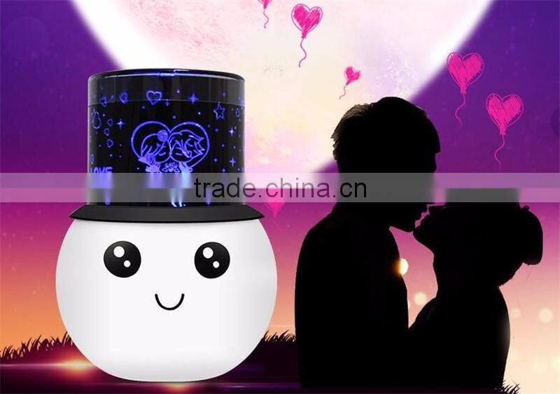 Charging projection lamp Star projection lamp Multifunctional emotion projection lamp LED romantic cartoon projector
