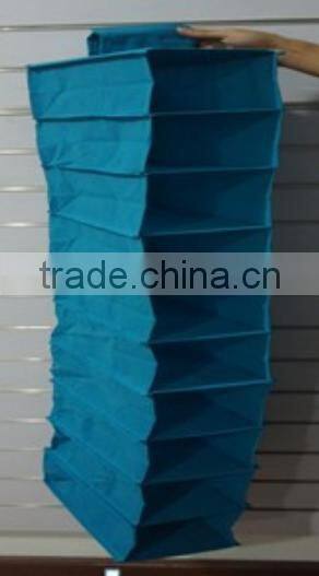 Store More Fashion Color Organizer 10 Pocket Collection Hanging Accessory Shelves