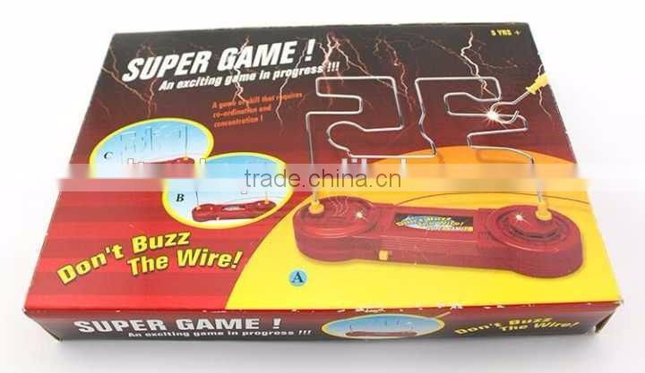Electric Buzz Wire Game Toy, Hot-selling Electric Hearbeat Shocking Maze Toy For Wholesale