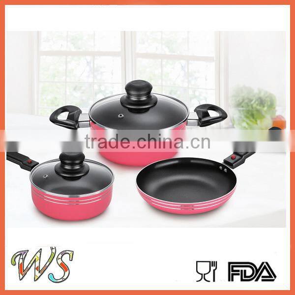 WS-DA242 3 piece non-stick cookware set