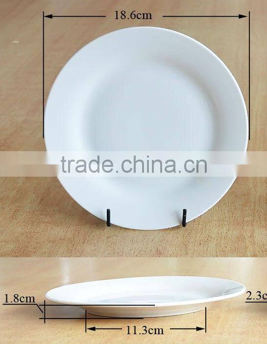 7.5" decaled porcelain dessert plate