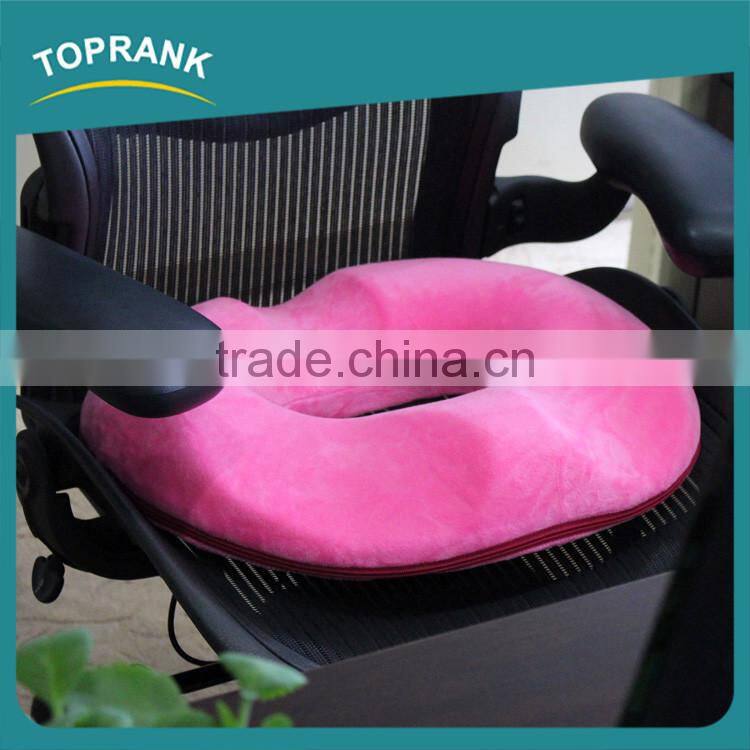 Custom color car office healthy comfort memory foam round chair seat cushion