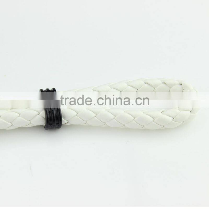 Hot Sale Mens PU Leather Bracelet Handmade Anchor Bracelet