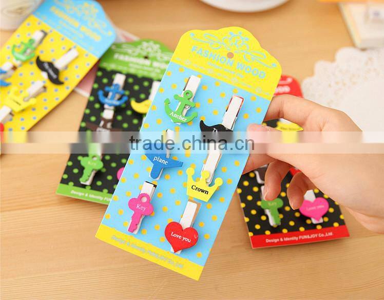 wooden photo clip holder,memo clip