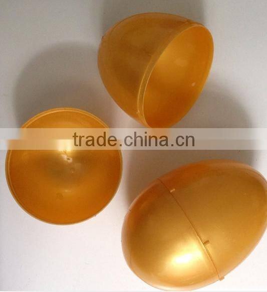 Plastic golden easter egg
