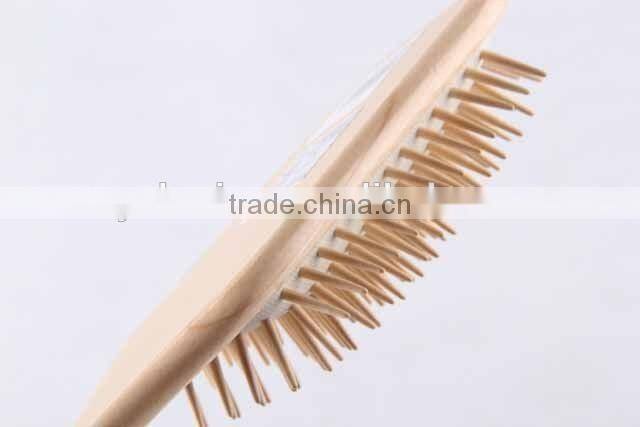 127 holes square wooden message comb /hair brush
