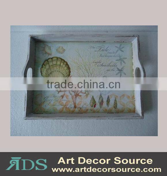antique wooden tray