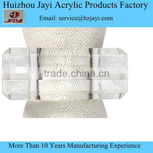 High quality wholesale acrylic christmas napkin ring,clear