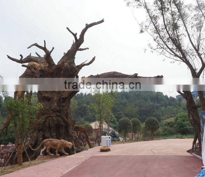 Fiberglass giant tree decoration for zoo or amusement park