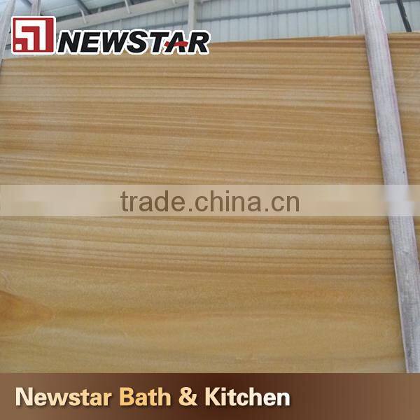 Newstar wood vein teakwood sandstone slabs,sandstone slab