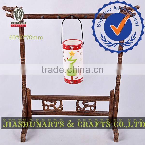 Christmas House Ceramics Hanging Candle Holder